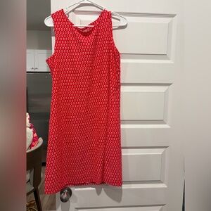 Jude connally Beth red traditional foulard print XL dress